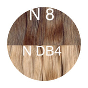 Micro links ombre 8 and DB4 Color GVA hair - GVA hair