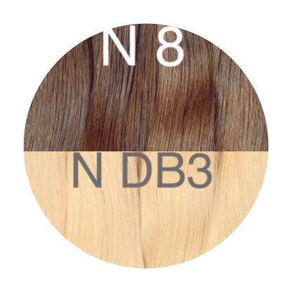 Micro links ombre 8 and DB3 Color GVA hair - GVA hair