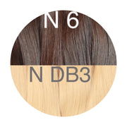 Wefts ombre 6 and DB3 Color GVA hair - GVA hair
