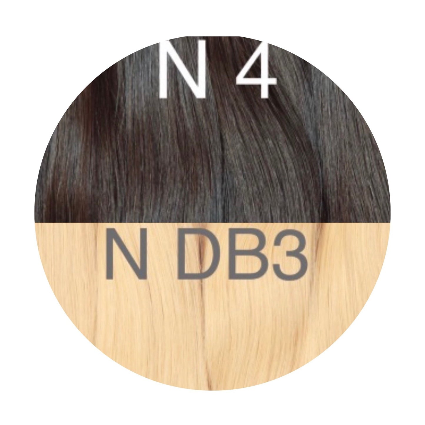 Micro links ombre 4 and DB3 Color GVA hair - GVA hair