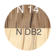 Hot Fusion ombre 14 and DB2 Color GVA hair - GVA hair