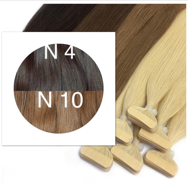 Tapes ombre Color 4 and 10 GVA hair - GVA hair