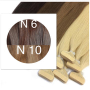 Tapes ombre Color 6 and 10 GVA hair - GVA hair