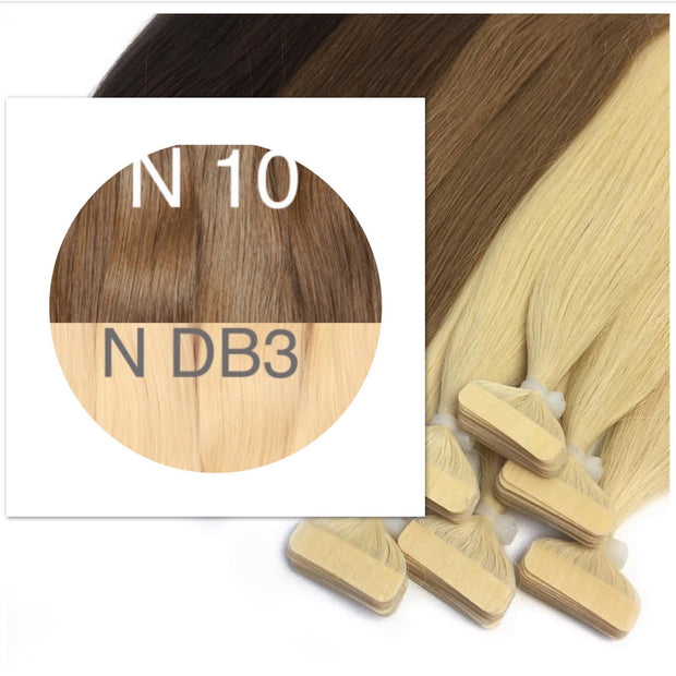 Tapes ombre Color 10 and DB3 GVA hair - GVA hair
