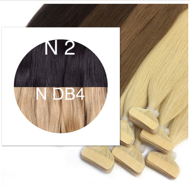 Tapes ombre Color 2 and DB4 GVA hair - GVA hair