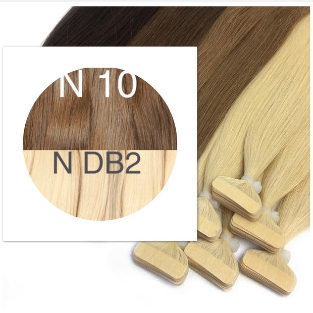 Tapes ombre Color 10 and DB2 GVA hair_Retail price - GVA hair
