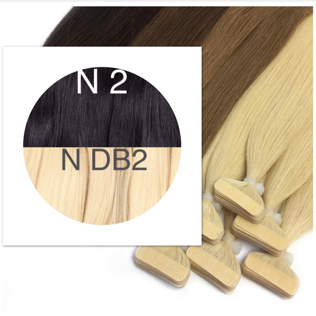 Tapes ombre Color 2 and DB2 GVA hair - GVA hair