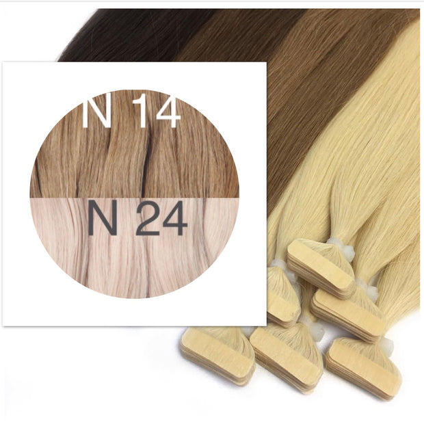 Tapes ombre Color 14 and 24 GVA hair - GVA hair