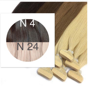 Tapes ombre Color 4 and 24 GVA hair - GVA hair