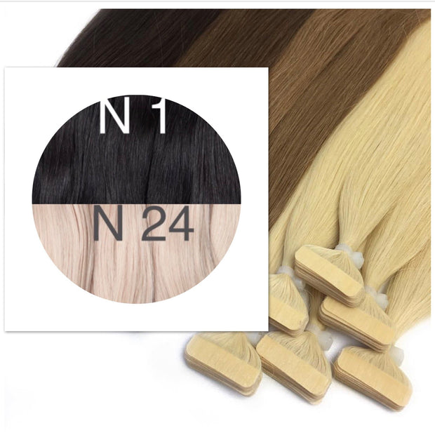 Tapes ombre Color 1 and 24 GVA hair_Retail price - GVA hair