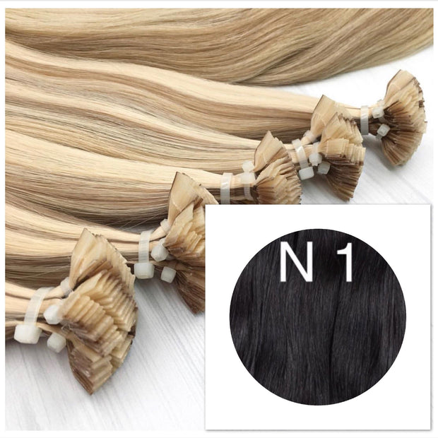 Hot Fusion Colors BLACK AND DARK BROWN - GVA hair