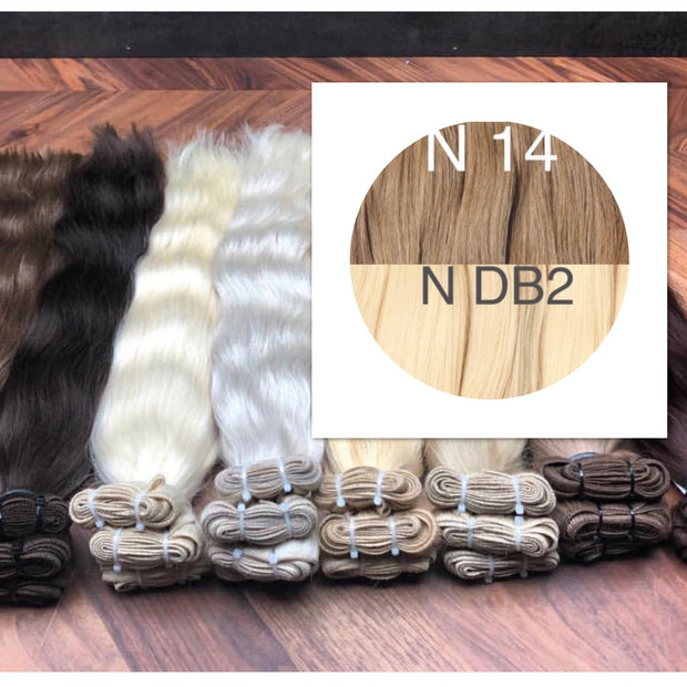 Wefts ombre 14 and DB2 Color GVA hair - GVA hair