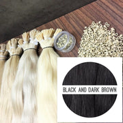 Micro links Colors BLACK AND DARK BROWN_Retail price - GVA hair