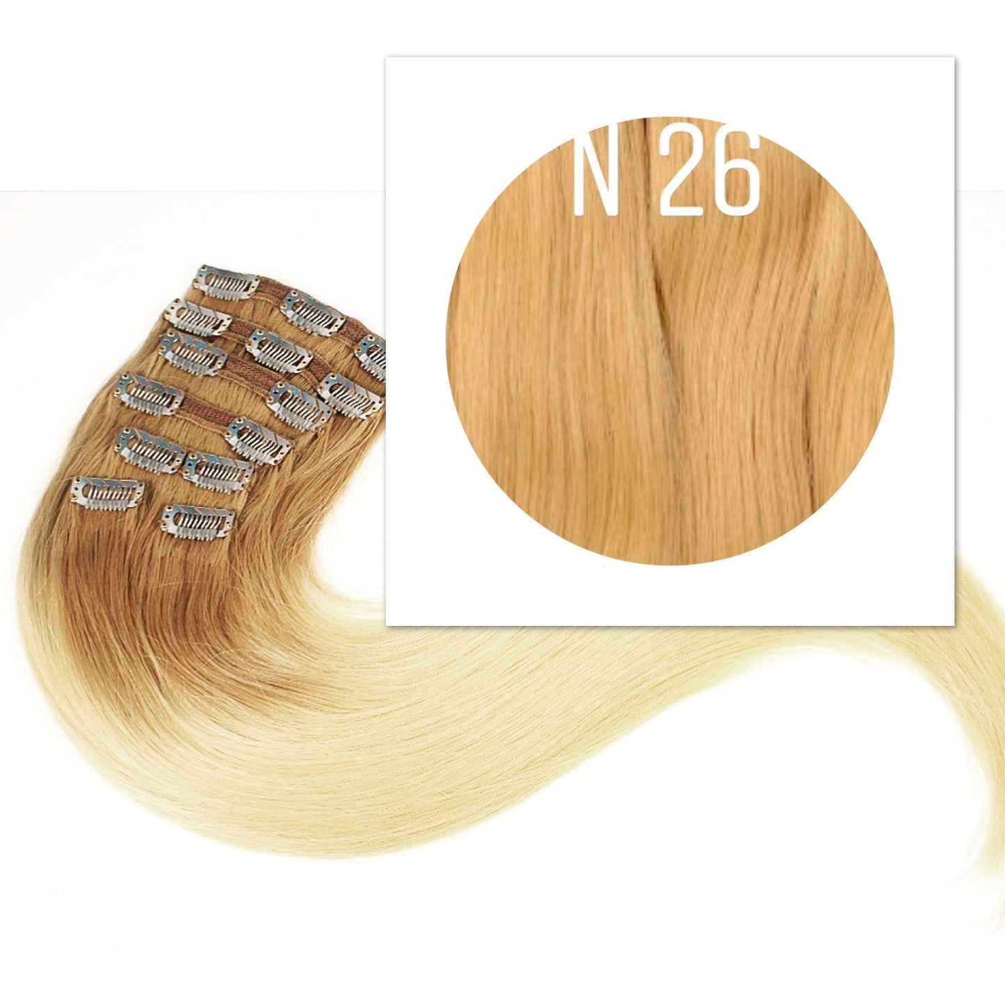 Clips  Color 26 GVA hair_Retail price - GVA hair