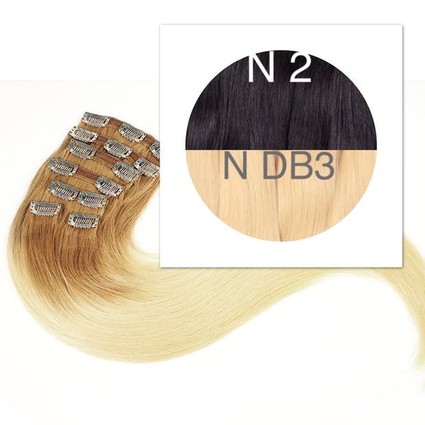 Clips Ombre 2 and DB3 Color GVA hair - GVA hair
