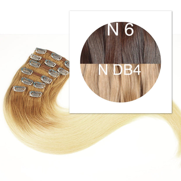 Clips Ombre 6 and DB4 Color GVA hair - GVA hair