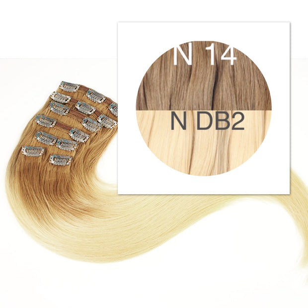 Clips Ombre 14 and DB2 Color GVA hair - GVA hair