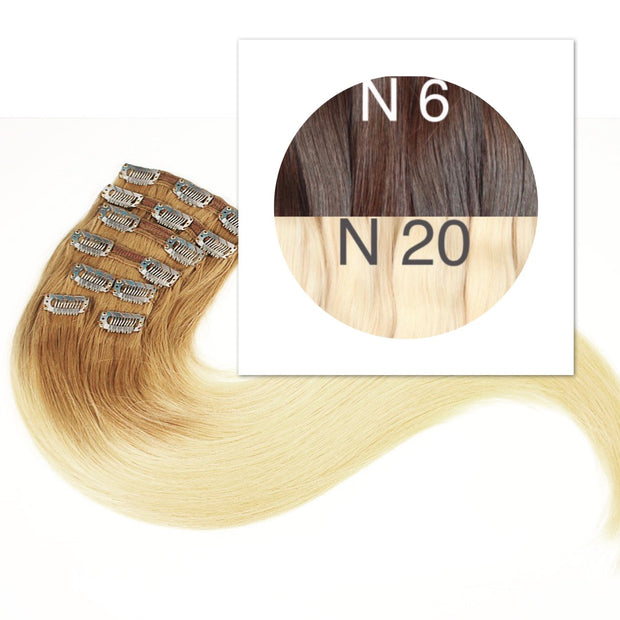 Clips Ombre 6 and 20 Color GVA hair - GVA hair
