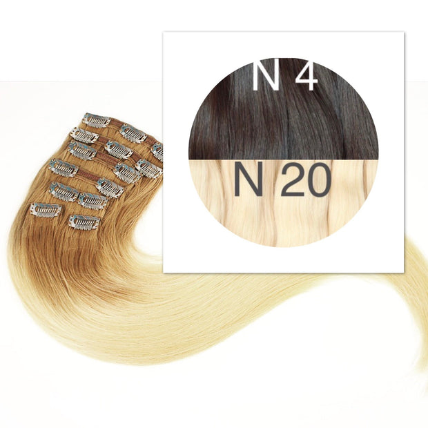 Clips Ombre 4 and 20 Color GVA hair - GVA hair