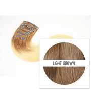 Clips 2 part Colors LIGHT BROWN_Retail price - GVA hair