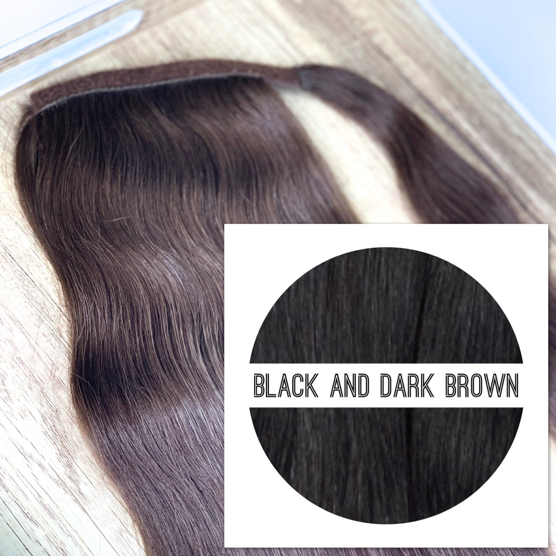 Ponytail Colors BLACK AND DARK BROWN - GVA hair