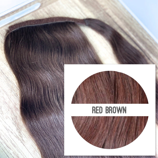 Ponytail Colors RED BROWN - GVA hair