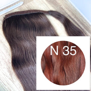 Ponytail Colors RED BROWN - GVA hair