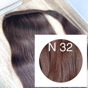 Ponytail Colors RED BROWN - GVA hair