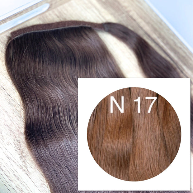 Ponytail Colors RED BROWN - GVA hair
