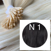 Micro links Colors BLACK AND DARK BROWN_Retail price - GVA hair