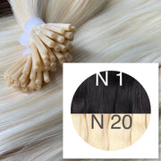 Micro links ombre 1 and 20 Color GVA hair - GVA hair